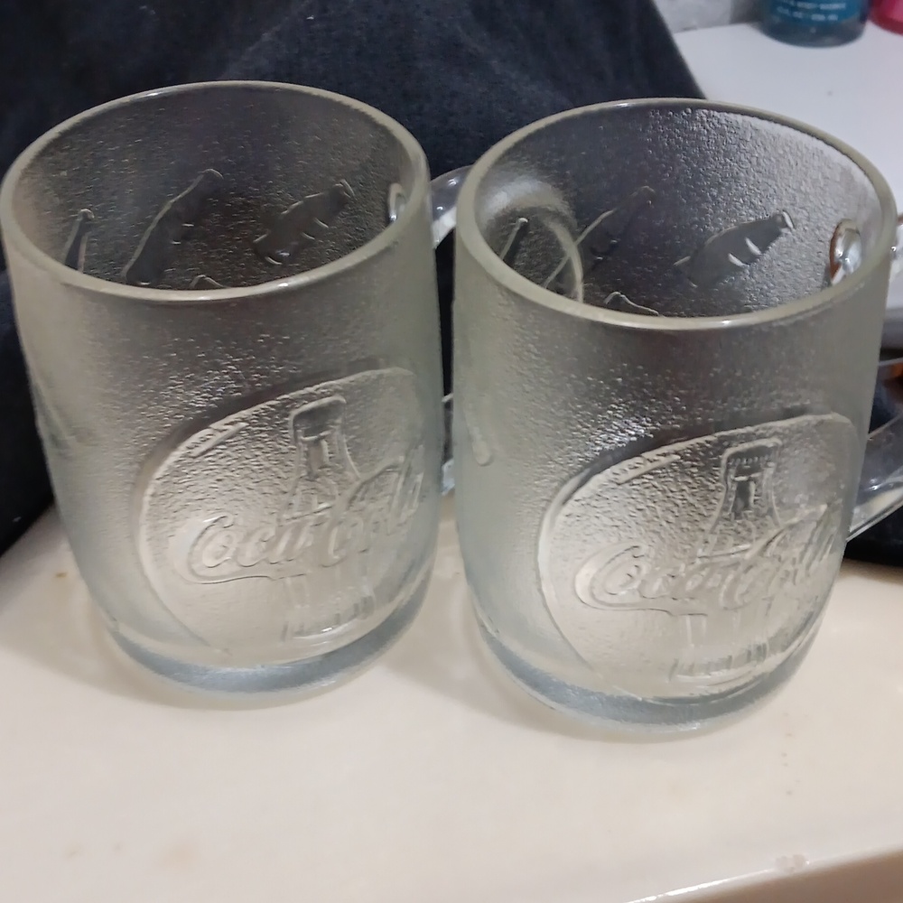 Coca Cola Frosted Mugs
